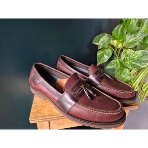 H.S. Trask Mens 14 Brown Leather Tassel Loafers Style 3254 Bozeman Heritage